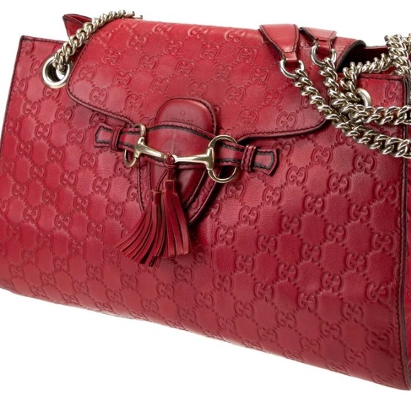 Authentic gucci red chained bag - Picture 3 of 6